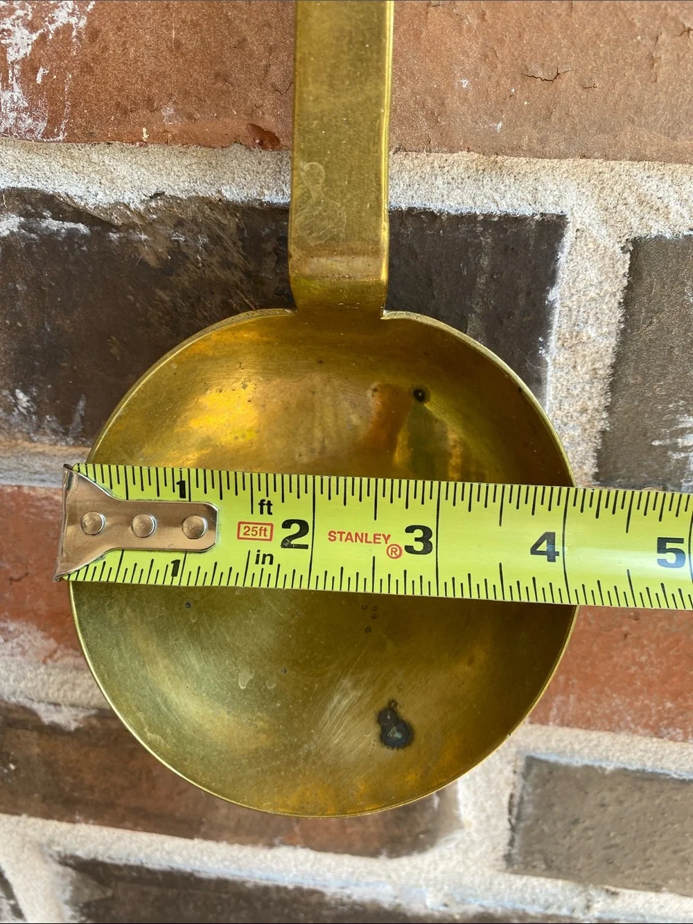 Vintage polished brass